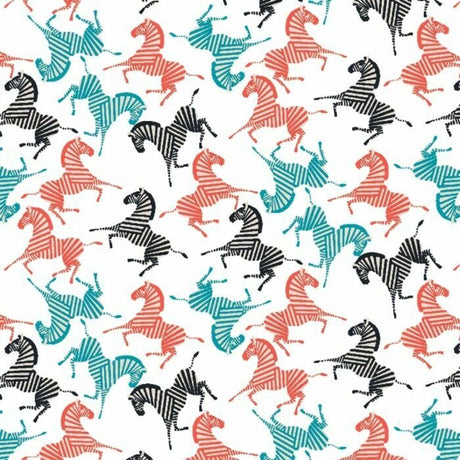 Printed Spandex Zebra Multicolor Activewear Fabric
