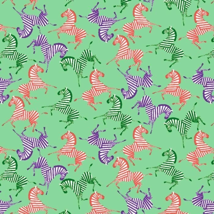 Printed Spandex Zebra Multicolor Activewear Fabric
