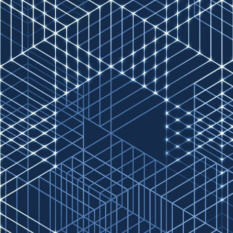 Printed Spandex City Grid Fabric