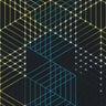 Printed Spandex City Grid Fabric
