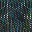 Printed Spandex City Grid Fabric
