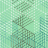 Printed Spandex City Grid Fabric