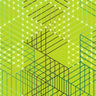 Printed Spandex City Grid Fabric