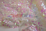 Fish Scale Paillette Sequins Polyester Fabric - 9Mm Sequins, 54" Width, Multiple Colors (1 Yard)