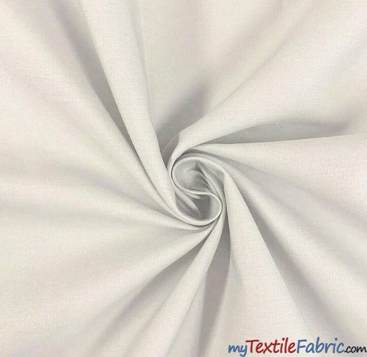 100% Cotton Poplin Cotton Fabric - White, Navy Blue, Black, 60" Wide (1 Yard)