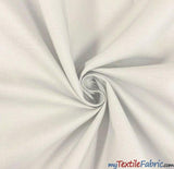 100% Cotton Poplin Cotton Fabric - White, Navy Blue, Black, 60" Wide (1 Yard)
