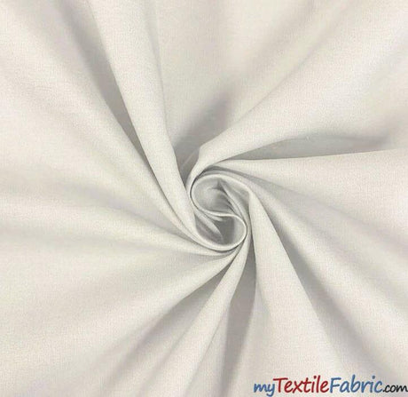 100% Cotton Poplin Cotton Fabric - White, Navy Blue, Black, 60" Wide (1 Yard)