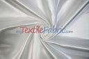 Bridal Satin Polyester Fabric - Shiny Solid, 58/60" Width, Multiple Colors (Yards, Bolts, Sample Swatches)
