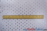 Bridal Tulle With Metallic Polka Dot Polyester Fabric - White And Ivory, Sheer, 58/60" Width (Yards)