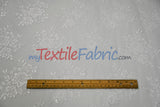 Chantilly Lace Polyester Fabric - Floral Embroidery, Sheer Mesh, 52" Width (1 Yard)