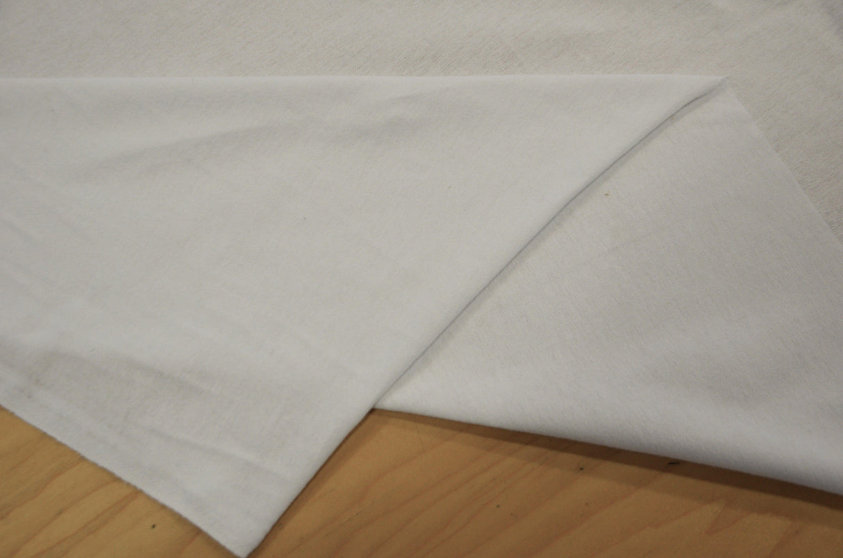 100 Percent Cotton White Flannel Fabric - White Solid, 60" Width (By The Continuous Yard)