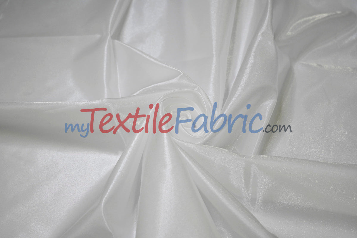 Crystal Satin Polyester Fabric - Shimmering Satin Finish, 45" Width, Multiple Colors (1 Yard)