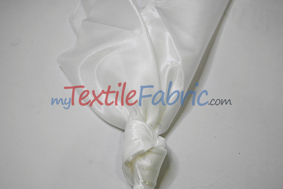 Crystal Satin Polyester Fabric - Shimmering Satin Finish, 45" Width, Multiple Colors (1 Yard)