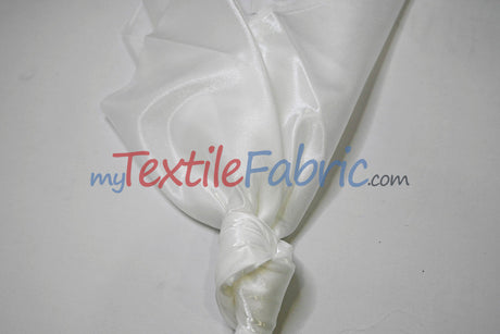 Crystal Satin Polyester Fabric - Shimmering Satin Finish, 45" Width, Multiple Colors (1 Yard)