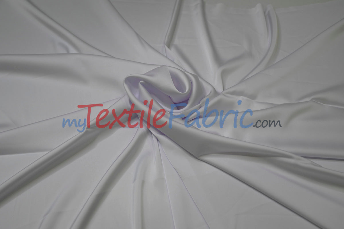 Double Sided Satin Polyester Fabric - Glossy Finish, 60" Width (1 Yard)