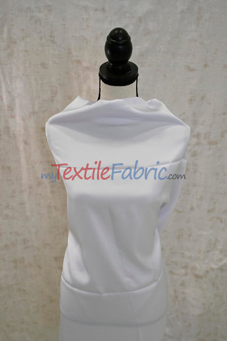 Double Sided Satin Polyester Fabric - Glossy Finish, 60" Width (1 Yard)