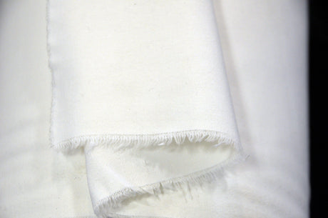 Fire Retardant Cotton Duvetyn Fabric - Black, White, Solid, 58" Width (Yard, Bolt, 3X3 Sample Swatch)