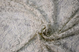 Enchanted Sheer Polyester Fabric - Metallic Floral Embroidery, 52" Width (1 Yard)