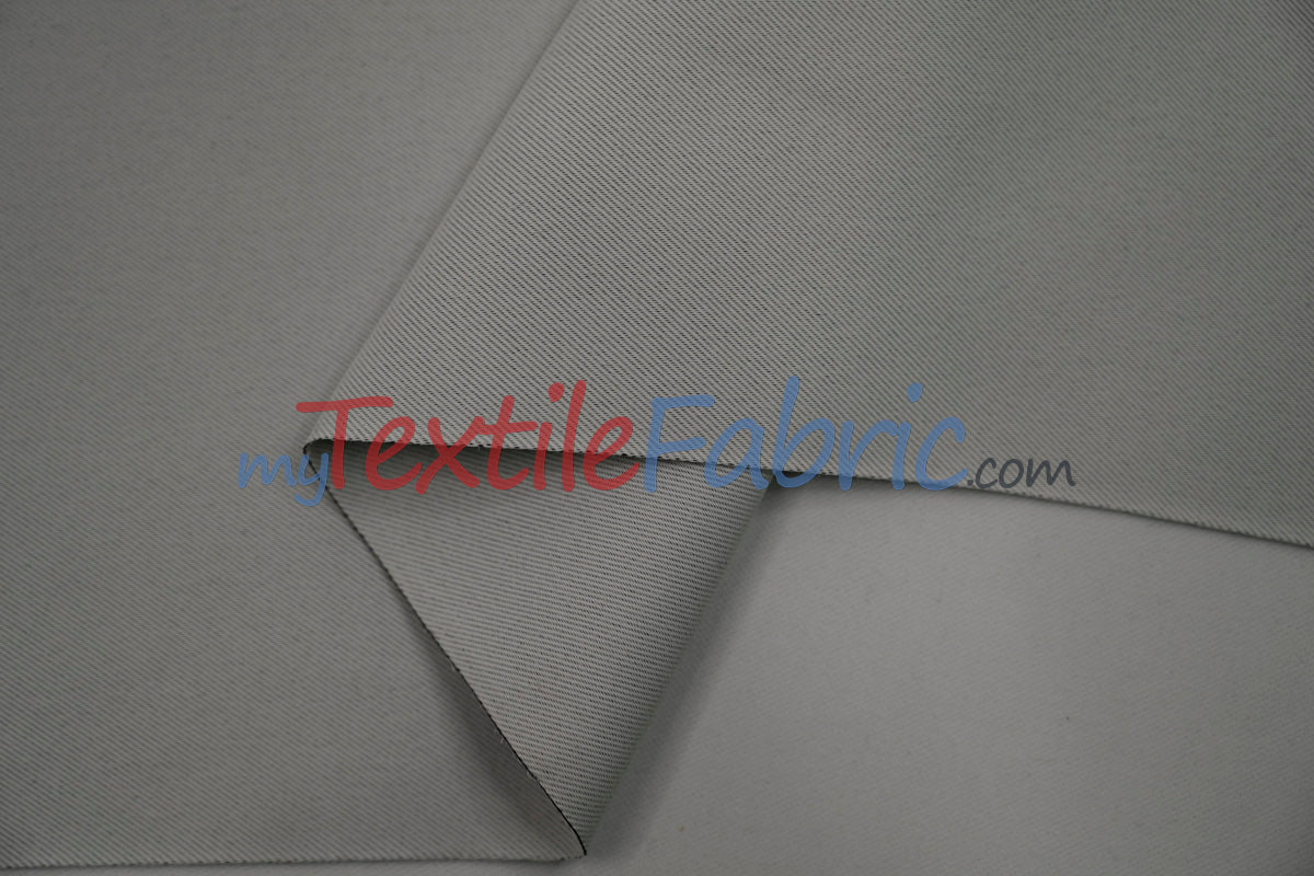 Fire Retardant Blackout Drapery Lining Polyester Fabric - Dim-Out Blackout, 58" Wide, 230 GSM, White, Champagne, Silver, Black (1 Yard)
