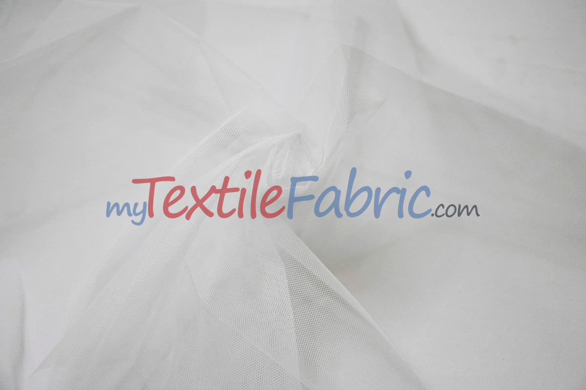 Hard Net Crinoline Polyester Fabric - Sheer Stiff Netting, 60" Width (Yards)