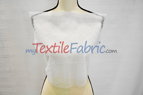 Hard Net Crinoline Polyester Fabric - Sheer Stiff Netting, 60" Width (Yards)