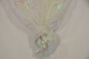 Crush Iridescent Pearl Organza Polyester Fabric - Sheer Crushed Holographic, 38/40" Width (1 Yard)