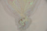 Crush Iridescent Pearl Organza Polyester Fabric - Sheer Crushed Holographic, 38/40" Width (1 Yard)