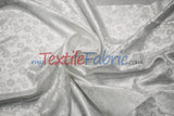 Jasmine Jacquard Polyester Fabric - Floral Brocade, 60" Width (1 Yard)