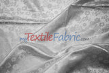 Jasmine Jacquard Polyester Fabric - Floral Brocade, 60" Width (1 Yard)