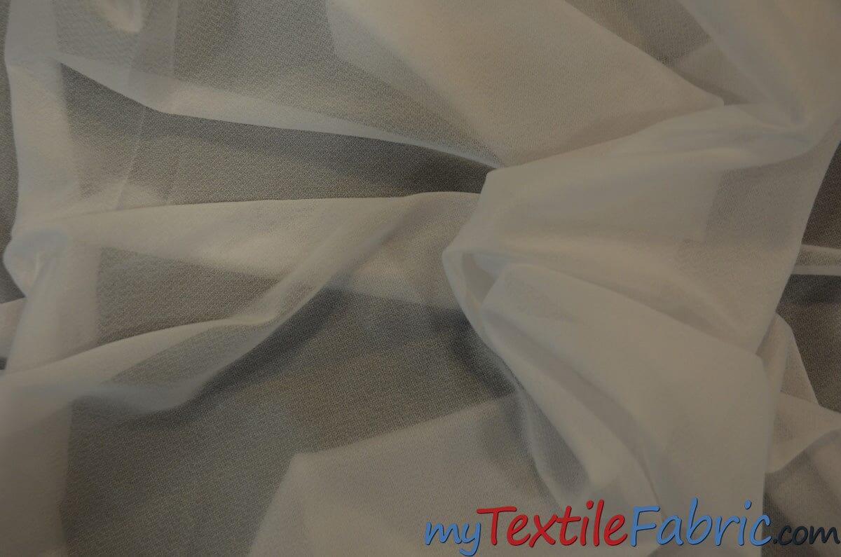 Lightweight Iron On Tricot Fusible Interfacing Interlining Polyester Fabric - White, Black, 58/60" Wide (Yards)