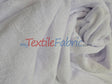 Microfiber Towel Fabric - 80% Polyester 20% Polyamide, Ultra-Soft, Absorbent, White, Baby Blue, 60" Width (By The Yard)