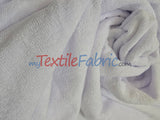 Microfiber Towel Fabric - 80% Polyester 20% Polyamide, Ultra-Soft, Absorbent, White, Baby Blue, 60" Width (By The Yard)
