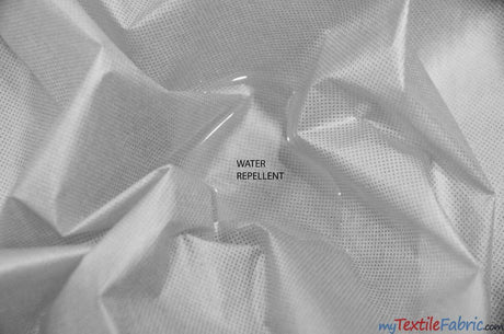 Non Woven Polypropylene Fabric - White, Blue, 60" Wide (1 Yard)