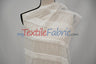 Pleated Ruffle Chiffon Polyester Fabric - Lightweight Textured Semi-Sheer, 44/46" Width (1 Yard)