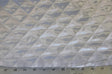 Quilted Satin Batting Polyester Fabric - White, Black Diamond Quilted, 58/60" Width (Yards)
