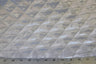 Quilted Satin Batting Polyester Fabric - White, Black Diamond Quilted, 58/60" Width (Yards)