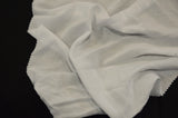 Rayon Challis 100 Percent Rayon Fabric - White And Black Semi Solid, 57/58" Width (1 Yard)
