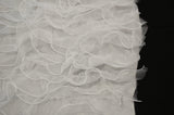 Organza Ruffled Taffeta Polyester Fabric - Layered Horizontal Ruffles, 57" Width, Multiple Colors (1 Yard)