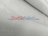 Rustic Linen Polyester Fabric - Faux Linen, 58" Width, 5 Colors (1 Yard)