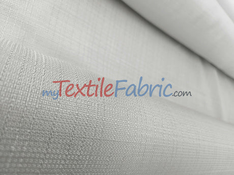 Rustic Linen Polyester Fabric - Faux Linen, 58" Width, 5 Colors (1 Yard)
