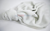 Sherpa Fleece Polyester Fabric - White, Ivory, Black, 60" Width (1 Yard)