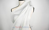 Sherpa Fleece Polyester Fabric - White, Ivory, Black, 60" Width (1 Yard)