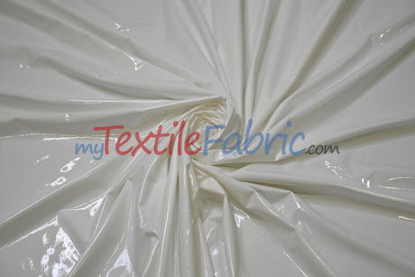 Shiny Stretch Patent Vinyl Fabric - 94% Polyester, 6% Spandex, Glossy Finish, 55" Width (1 Yard)