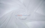 Super Organza Polyester Fabric - Semi-Sheen Sheer, 60" Width, White, Ivory, Baby Blue, Lavender, Black (By The Yard)