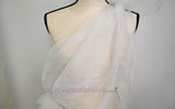 Super Organza Polyester Fabric - Semi-Sheen Sheer, 60" Width, White, Ivory, Baby Blue, Lavender, Black (By The Yard)