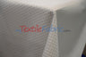 Waffle Brocade Polyester Fabric - Textured Waffle Grid, 60" Width, White, Ivory, Champagne, Black (1 Yard)