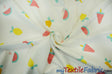 Yellow Lemon Watermelon Fruit 100 Percent Cotton Fabric - Fruit Print, 58/60" Width (1 Yard)