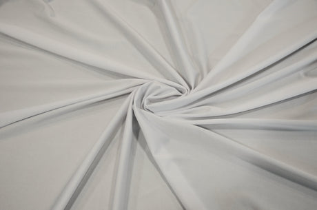 Yoga Spandex Polyester Spandex Fabric - White And Black, 58/60" Width, Slight Sheen, 4 Way Stretch (1 Yard)