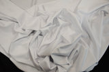 Yoga Spandex Polyester Spandex Fabric - White And Black, 58/60" Width, Slight Sheen, 4 Way Stretch (1 Yard)