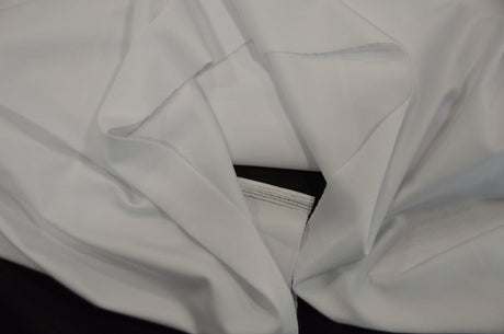 Yoga Spandex Polyester Spandex Fabric - White And Black, 58/60" Width, Slight Sheen, 4 Way Stretch (1 Yard)